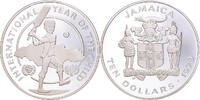 Jamaica 10 Dollars Coin, Unicef, Silver -