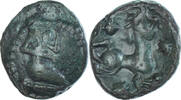 Bronze au personnage agenouillé Coin, Bellovaci, Bronze -