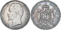 France 5 Francs Coin, Napoleon III, Paris, Silver -