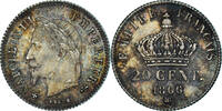 France 20 Centimes Coin, Napoleon III, Strasbourg, Silver -