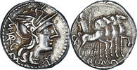 Denarius Coin, Vargunteia, Rome, Silver, Crawford:257/1 -