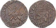 Spanish Netherlands Duit Coin, Philip II, Bruges, Copper -