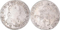 France 1/2 ECU, 44 Sols Coin, Louis XV, Strasbourg, réformé -