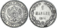 Finland Markka Coin, Alexander II, Helsinki, Silver, KM:3.2 -