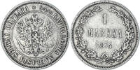 Finland Markka Coin, Alexander II, Helsinki, Silver, KM:3.2 -