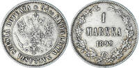 Finland Markka Coin, Alexander III, Helsinki, Silver, KM:3.2 -
