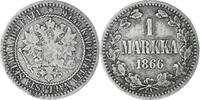 Finland Markka Coin, Alexander II, Helsinki, Silver, KM:3.1 -