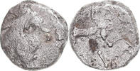 Denier à l'oiseau - R/ à l'étrier Coin, Aedui -