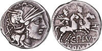 Denarius Coin, Plautia, Rome, Silver, Crawford:278/1 -