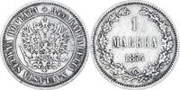 Finland Markka Coin, Alexander II, Helsinki, Silver, KM:3.2 -