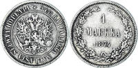 Finland Markka Coin, Alexander II, Helsinki, Silver, KM:3.2 -