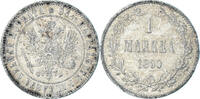 Finland Markka Coin, Alexander III, Helsinki, Silver, KM:3.2 -