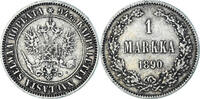 Finland Markka Coin, Alexander III, Helsinki, Silver, KM:3.2 -