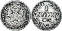 Finland Markka Coin, Alexander II, Helsinki, Silver, KM:3.1 -