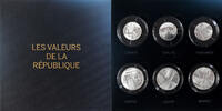 France Euro-Set Valeurs de la République, Monnaie de Paris, FDC -
