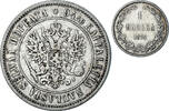 Finland Markka Coin, Alexander II, Helsinki, Silver, KM:3.2 -
