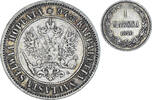 Finland Markka Coin, Alexander III, Helsinki, Silver, KM:3.2 -