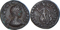 Follis Coin, Theodosius I, Heraclea, Bronze -
