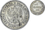 Finland Markka Coin, Alexander III, Helsinki, Silver, KM:3.2 -