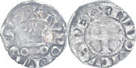 France Denier Tournois Coin, Louis VIII-IX, Billon -