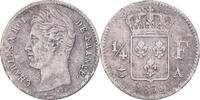 France 1/4 Franc Coin, Charles X, Paris, Silver, KM:722.1 -