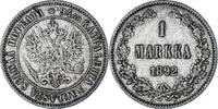 Finland Markka Coin, Alexander III, Helsinki, Silver, KM:3.2 -