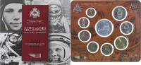 San Marino Set 1 ct. - 5 Euro First Men In Space, Coin card.FDC -