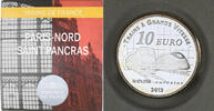 France 10 Euro Gare du Nord - Saint-Pancras, Monnaie de Paris, BE -