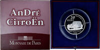 France 20 Euro André Citroën, Monnaie de Paris, Proof / BE -