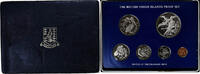 BRITISH VIRGIN ISLANDS Set 1 Cent - 1 Dollar Coin, Franklin Mint, Proof -