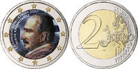 Greece 2 Euro Nikos Kazantzakis, Athens, Colorized, Bi-Metallic -