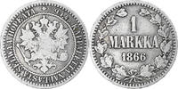 Finland Markka Alexander II, Helsinki, Silver, KM:3.1 -
