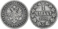 Finland Markka Alexander II, Helsinki, Silver, KM:3.1 -