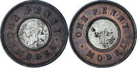 Great Britain One Penny Model Victoria, Bronze -