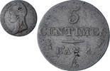 France 5 Centimes Dupré, Paris, Copper, Gadoury:124 -