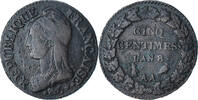 France 5 Centimes Dupré, Metz, Copper, Gadoury:126a -