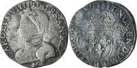 France Teston aux 2 C couronnés Charles IX, Toulouse -