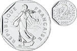 France 2 Francs Semeuse, Paris, Série FDC.BU, Nickel -
