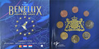 Benelux 3x 1 ct. - 2€ + Token euro set, FDC -