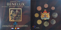 Benelux 3x 1 ct. - 2€ + Token euro set, FDC -