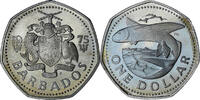 Barbados Dollar Proof, Cupronickel, KM:14.1 -