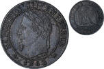 France 1 Centime Napoleon III, Bordeaux, Bronze, KM:795.3 -