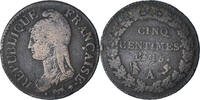 France 5 Centimes Dupré, Paris, Copper, Gadoury:126 -