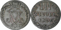 Germany 3 Stüber BERG, Maximilian IV, Josef, Düsseldorf, Billon -