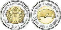 India 10 Rupees Coin, ANDAMAN & NICOBAR ISLANDS ., Bi-Metallic -
