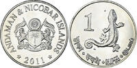 India Rupee Coin, îles Andaman et Nicobar., Cupronickel -