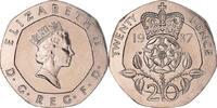 Great Britain 20 Pence Coin, Elizabeth II, Copper-nickel, KM:939 -