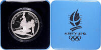 France 100 Francs Coin, Monnaie de Paris, JO Alberville Slalomeur et -