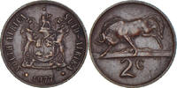 South Africa 2 Cents Coin, Bronze, KM:83 -