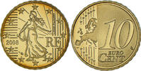 France 10 Euro Cent Paris, Proof / BE, Brass, KM:1410 -